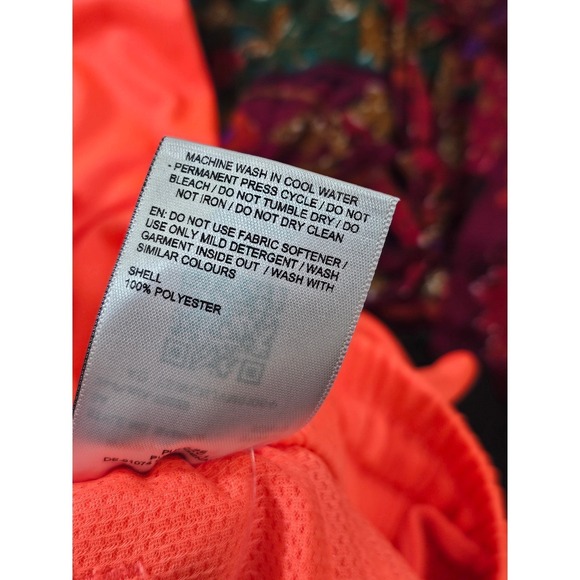 Puma Men's Athletic Shorts Orange Black Logo Size Medium Gym Workout Running - Picture 5 of 6